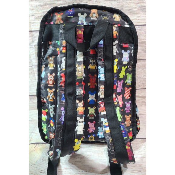 Disney Parks Vinylmation Mini Backpack Mickey Mouse Black Green Keychain - Picture 3 of 8
